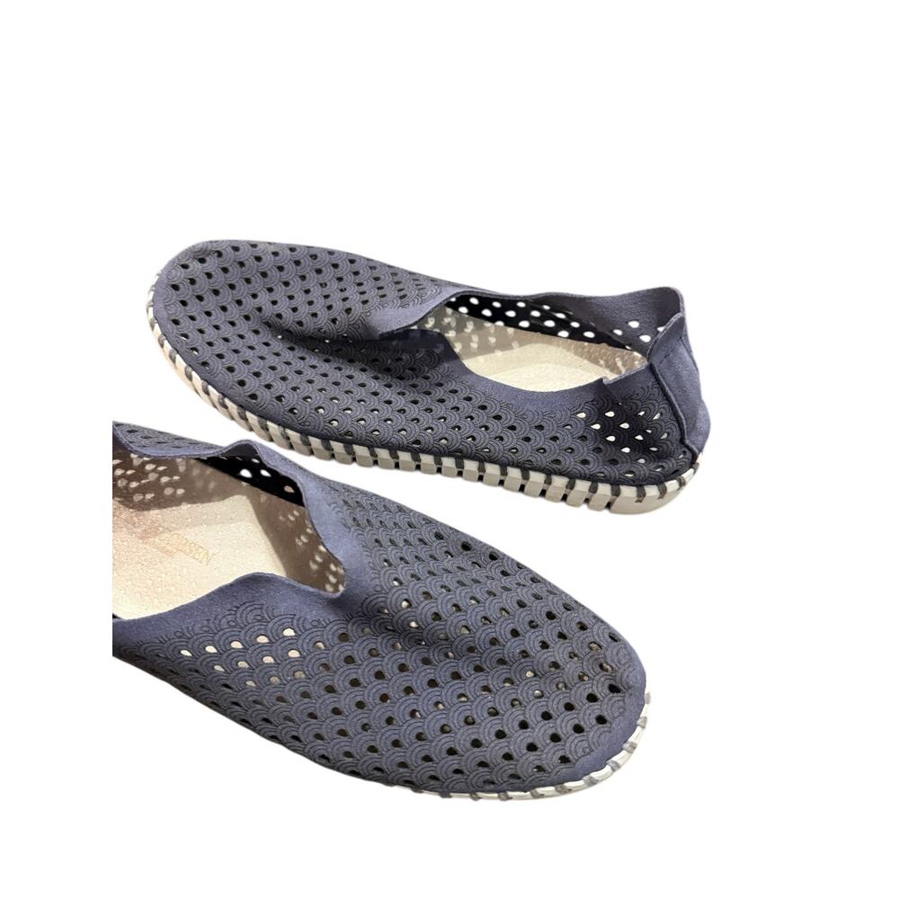 Ilse Jacobsen Womens Hornback tulip navy blue slip on shoes Size 38